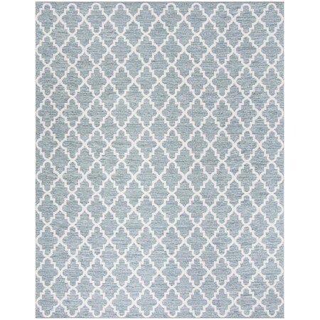 Safavieh 8 x 10 ft. Large Rectangle Montauk Hand Woven Rug, Mint and Ivory MTK611T-8